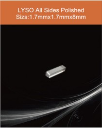 LYSO Ce scintilltion crystal, Cerium doped Lutetium Yttrium Silicate scintillation crystal, LYSO Ce scintillator crystal, 1.7x1.7x8mm